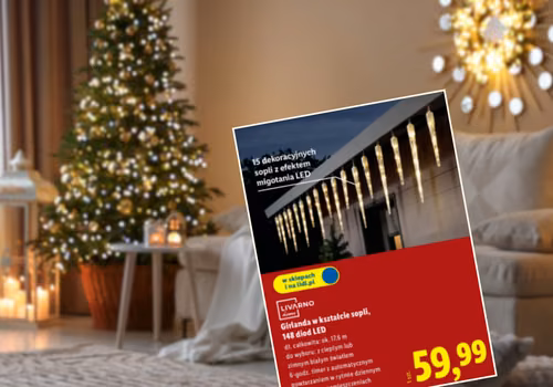 Te lampki sople z Lidla za 60 zł zrobią furorę w Święta! Odporne na każdą pogodę, z timerem, a efekt migotania zrobi bajeczny klimat