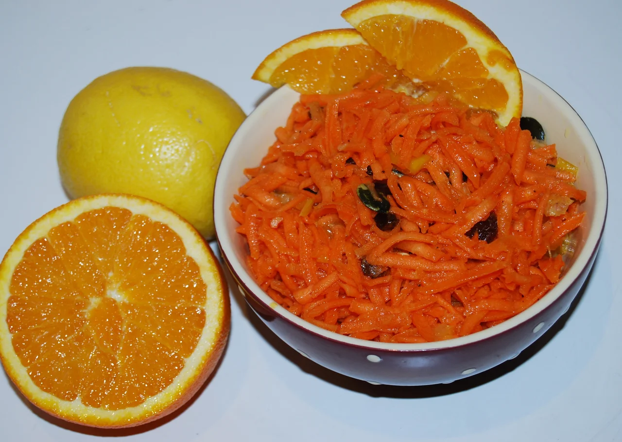 Marchewka z pomarańczą - surówka