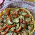 Tarta z pomidorami i mozzarellą