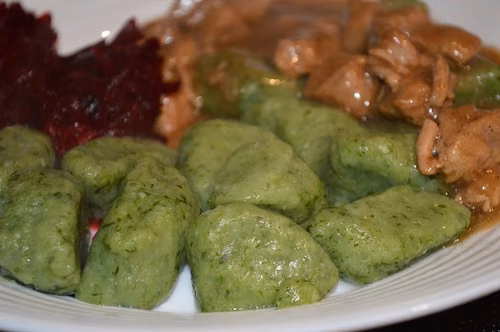 Kopytka ze szpinakiem