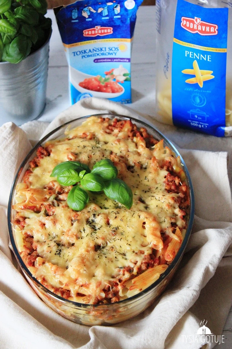 Zapiekanka makaronowa z mięsem mielonym