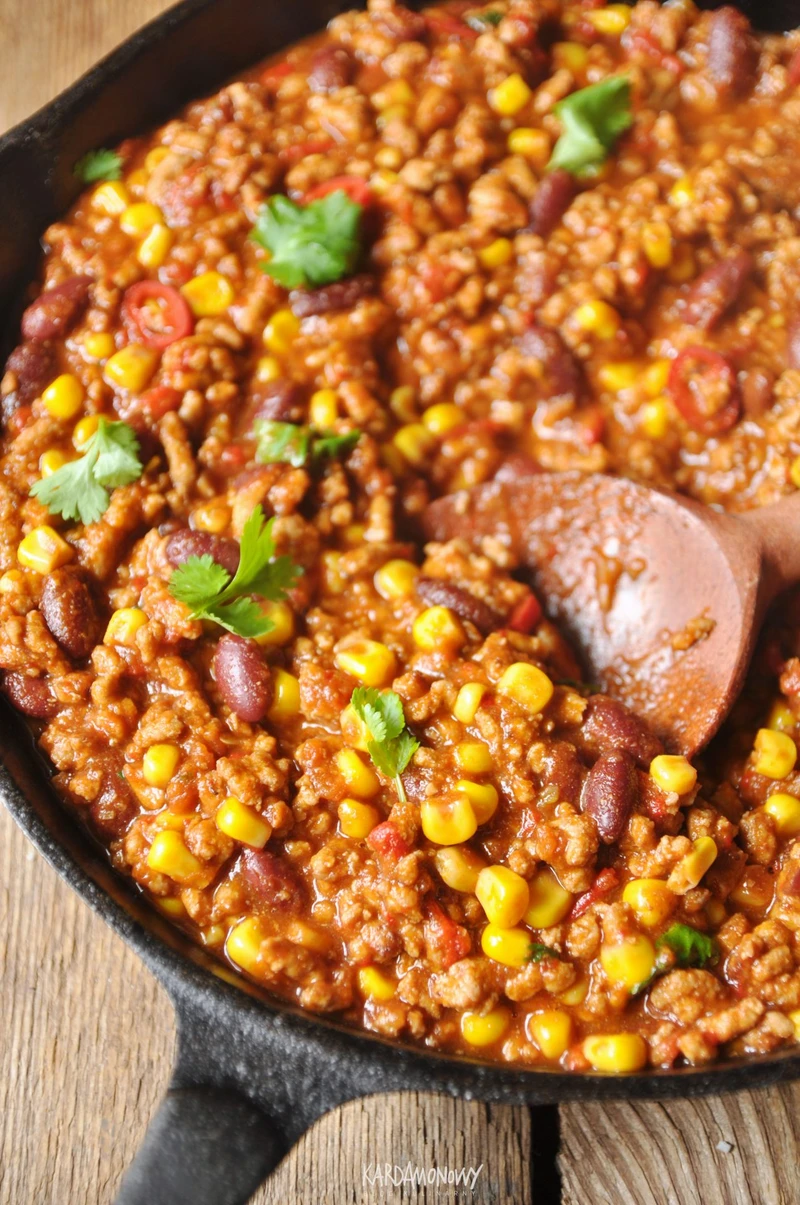 Chili con carne z wieprzowiną