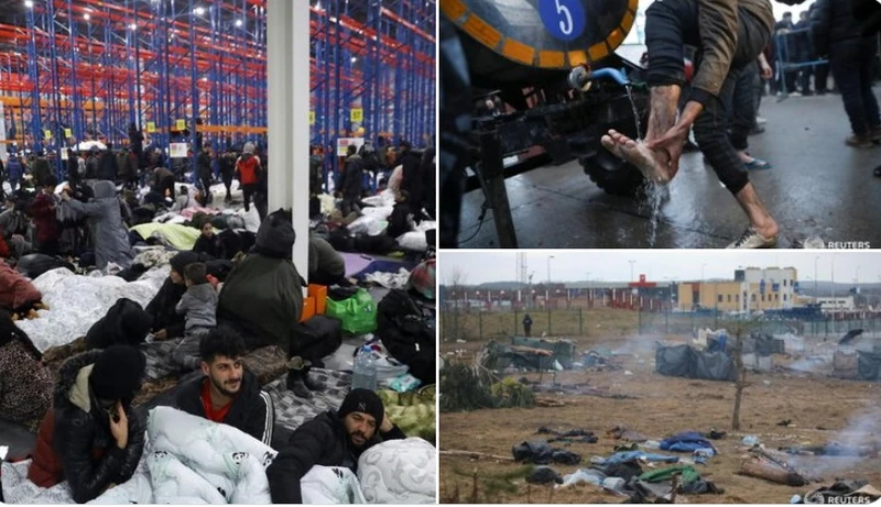 Migranci umieszczeni w centrum logistycznym. Po niektórych przyleciał samolot z Iraku