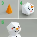 Bałwanek z papieru