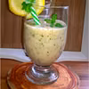 Orzeźwiające cytrynowe smoothie z kolendrą