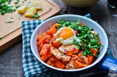 Shakshouka z batatami
