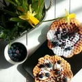 Wafle z borówkami
