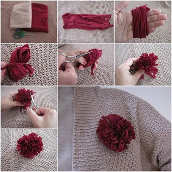 Kwiatek z materiału