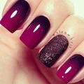 Bordowe paznokcie