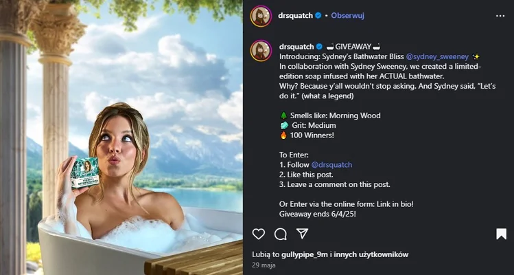 Zdjęcie Mydło z kąpieli Sydney Sweeney hitem internetu! Kontrowersyjny produkt zniknął w kilka minut! #1