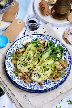 Pak choi z pieczarkami