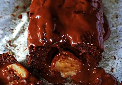 Mega czekoladowe ciasto z gruszkami