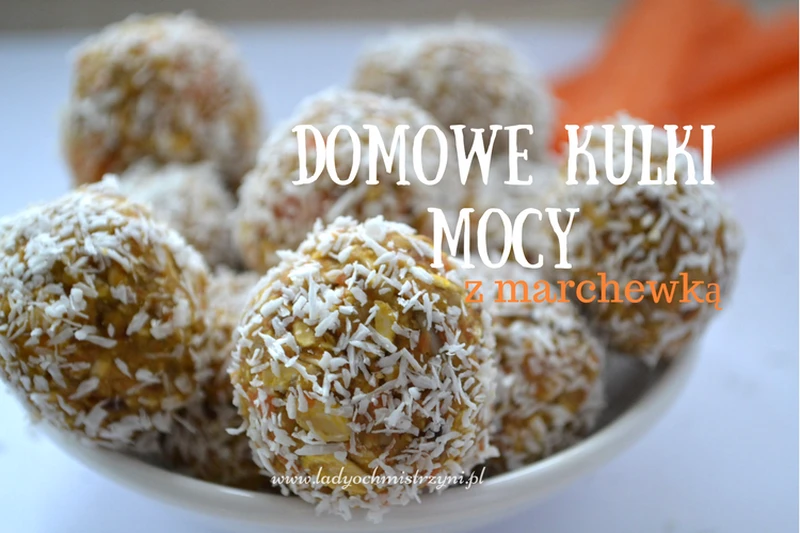 Domowe kule mocy z marchewką