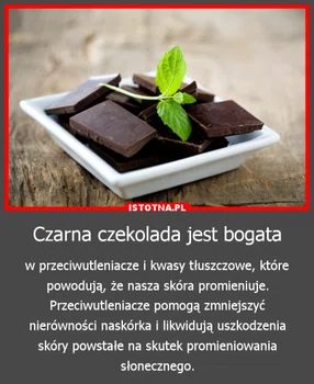 Czarna czekolada....