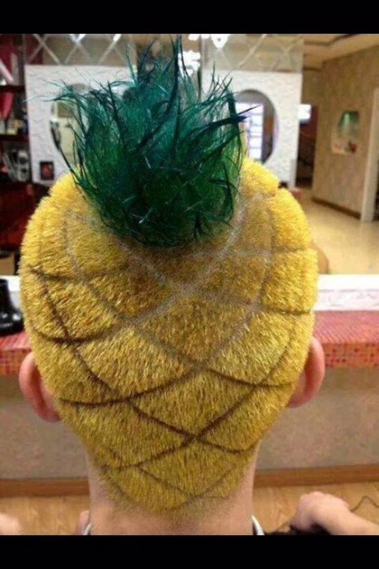 Ananas na głowie