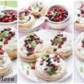 Mini Pavlova z bitą śmietaną i owocami leśnymi