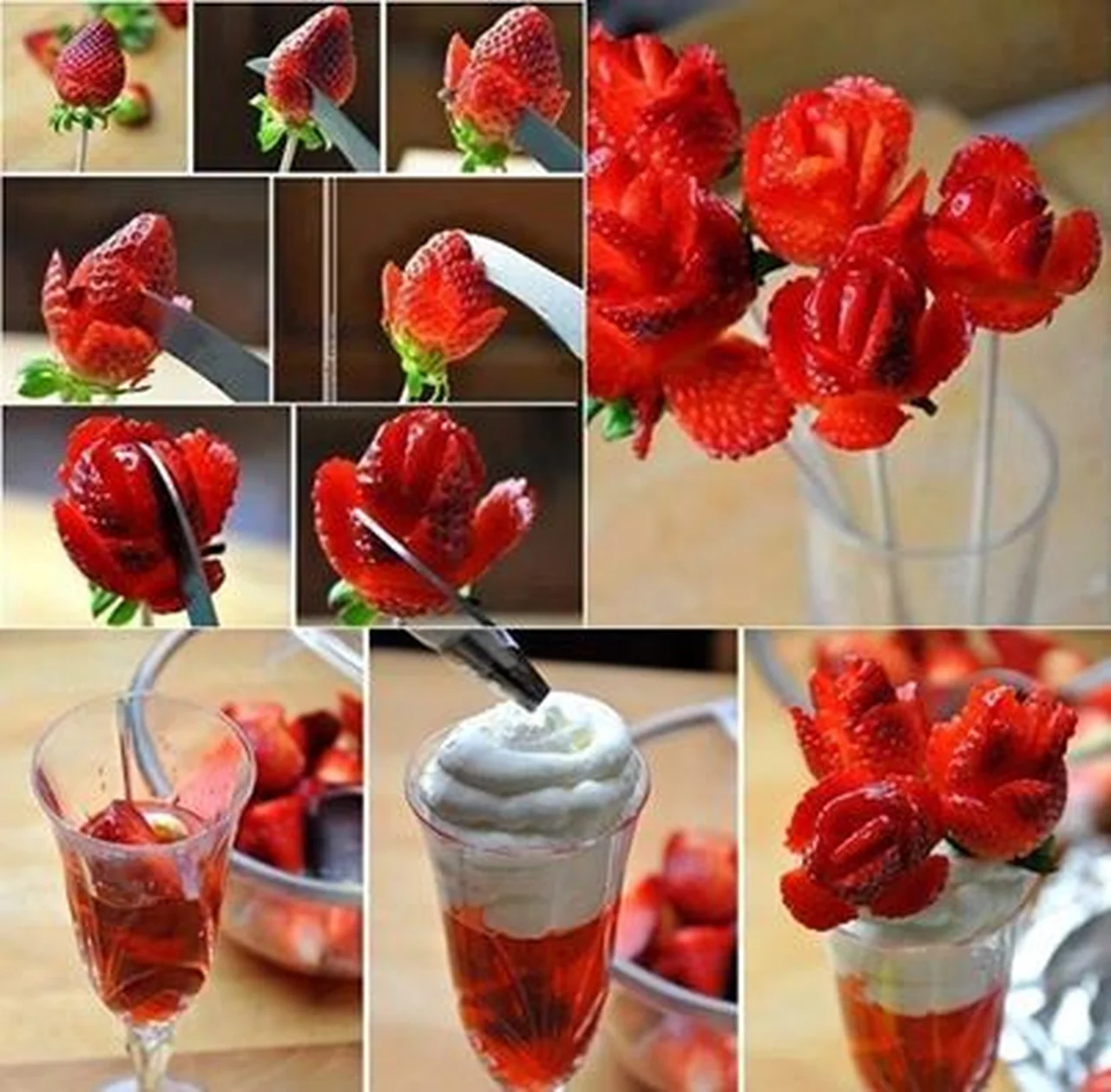 Dekoracje z truskawek