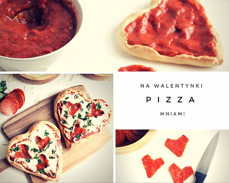 Pizze w kształcie serduszek