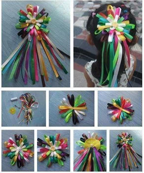 Kolorowe dekoracje we włosach