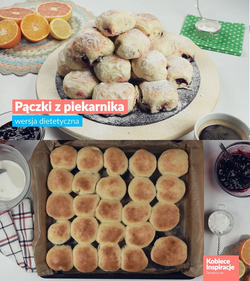 Pączki z piekarnika - wersja dietetyczna
