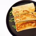 Naleśniki ze szparagami, szynką, porem i serkiem mascarpone