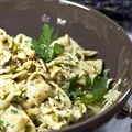 Makaron w sosie pistacjowym