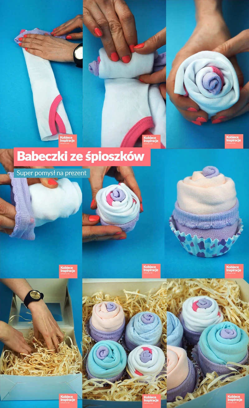Babeczki ze śpioszków - super pomysł na prezent