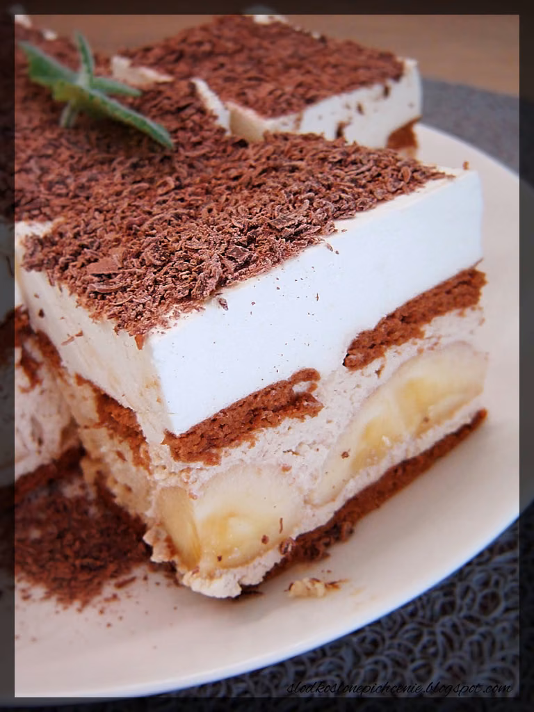 Ciasto kawowe z bananem (bez pieczenia)