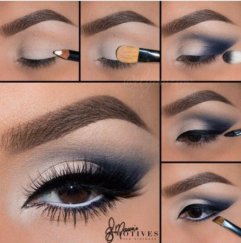 Śliczny make up oczu