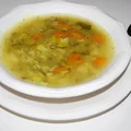 Zupa z ogórków małosolnych z ryżem