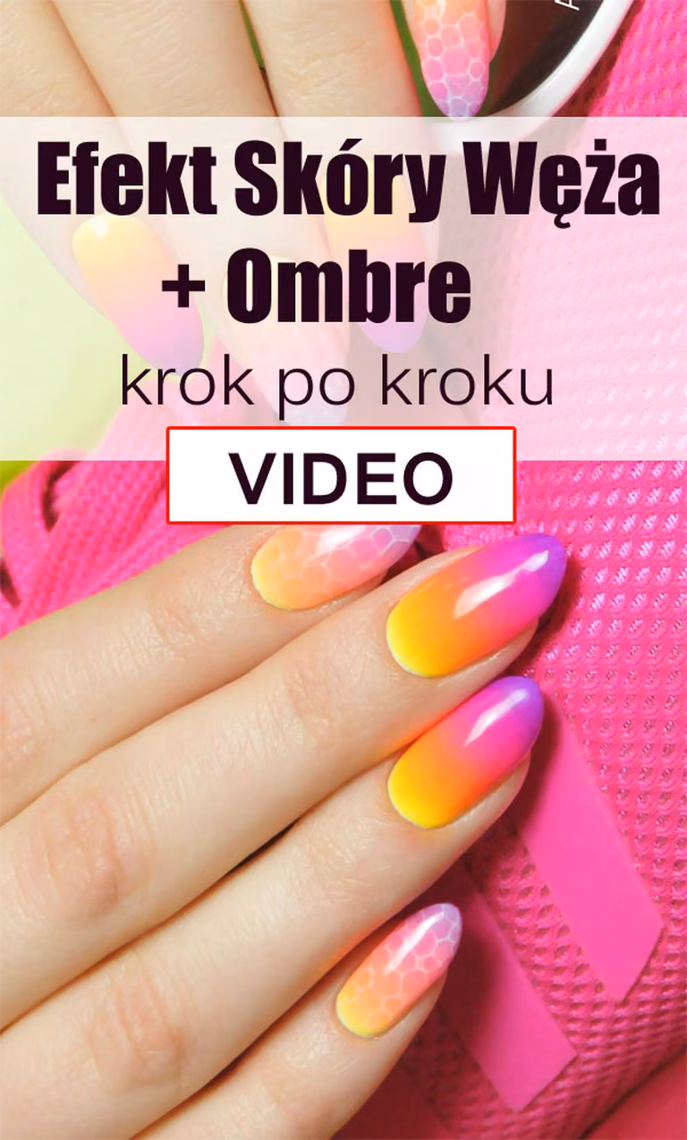 Efekt Skóry Węża + Ombre w Ciekawej Odsłonie Krok po Kroku [VIDEO]