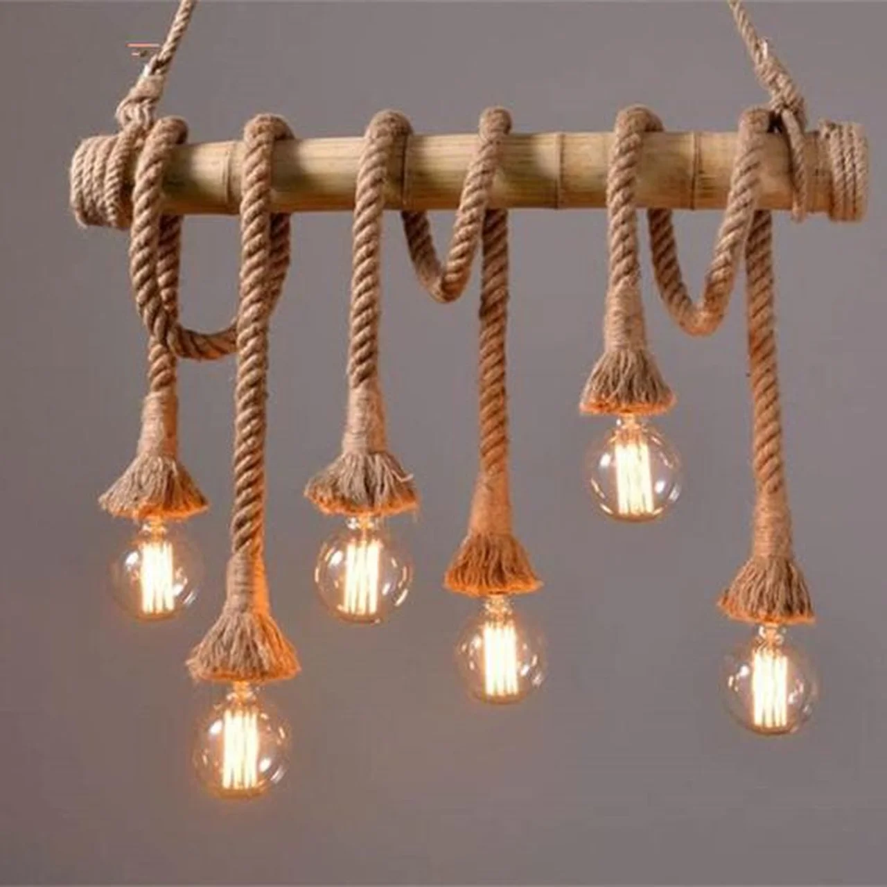 Naturalna lampa ze sznurka- DIY