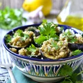 BAKŁAŻAN FASZEROWANY AROMATYZOWANĄ KASZĄ BULGUR