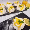 Mini beza Pavlova z kremem cytrynowym ( lemon curd )