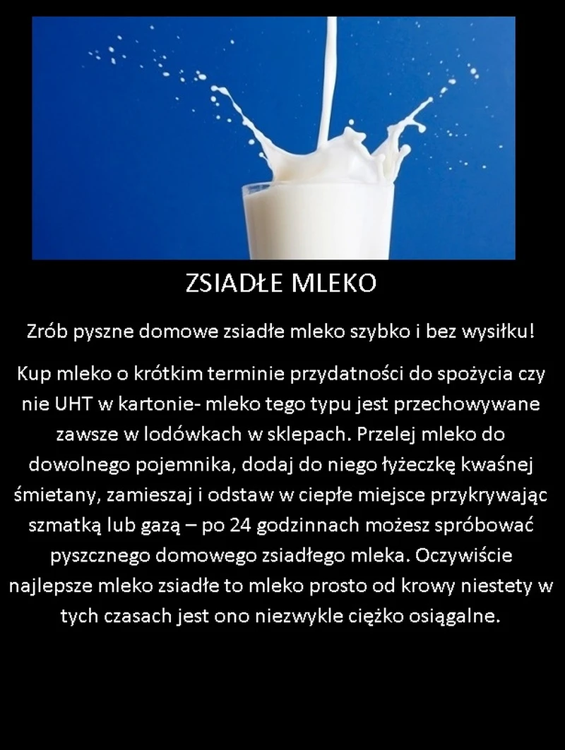 Trik na pyszne domowe zsiadłe mleko!