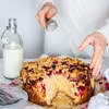Ciasto drożdżowe z owocami i kruszonką