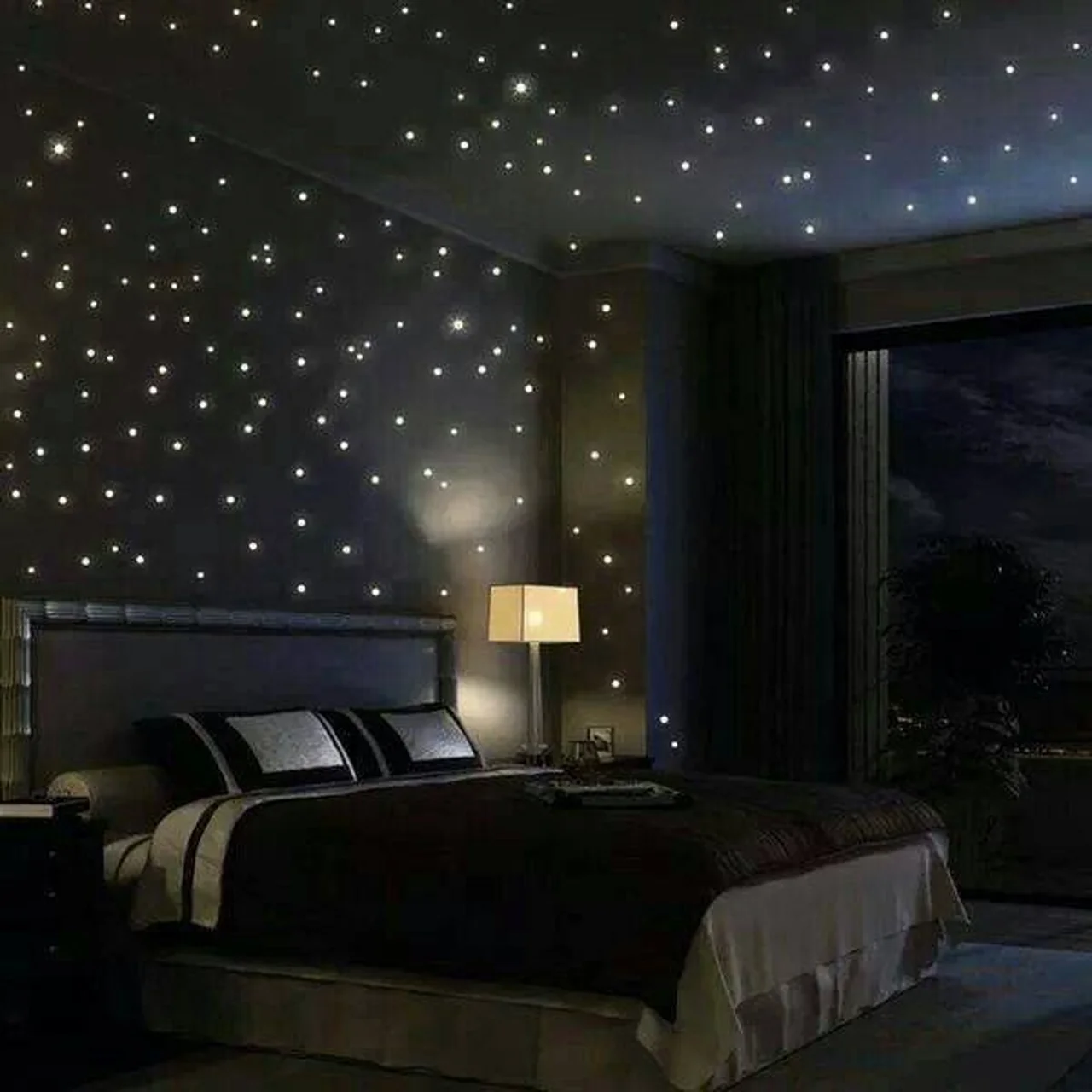 Super oświetlenie w sypialni