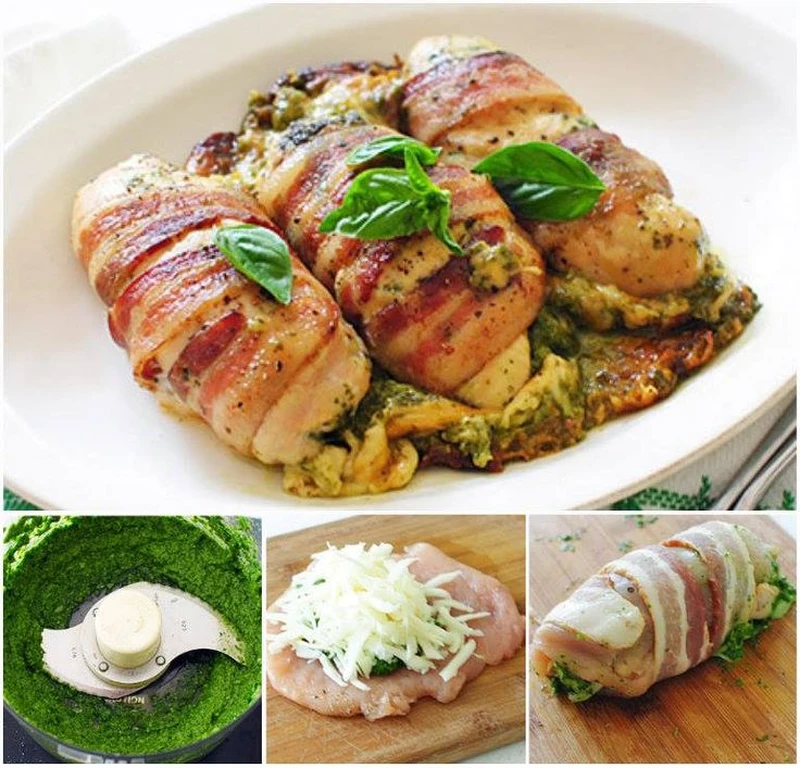 Rolady z kurczaka z pesto i szynką parmeńską