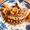 Omlet o smaku szarlotki