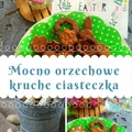 Mocno orzechowe kruche ciasteczka