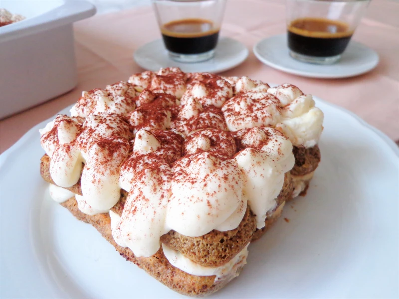 Tiramisu z mascarpone, bez jajek