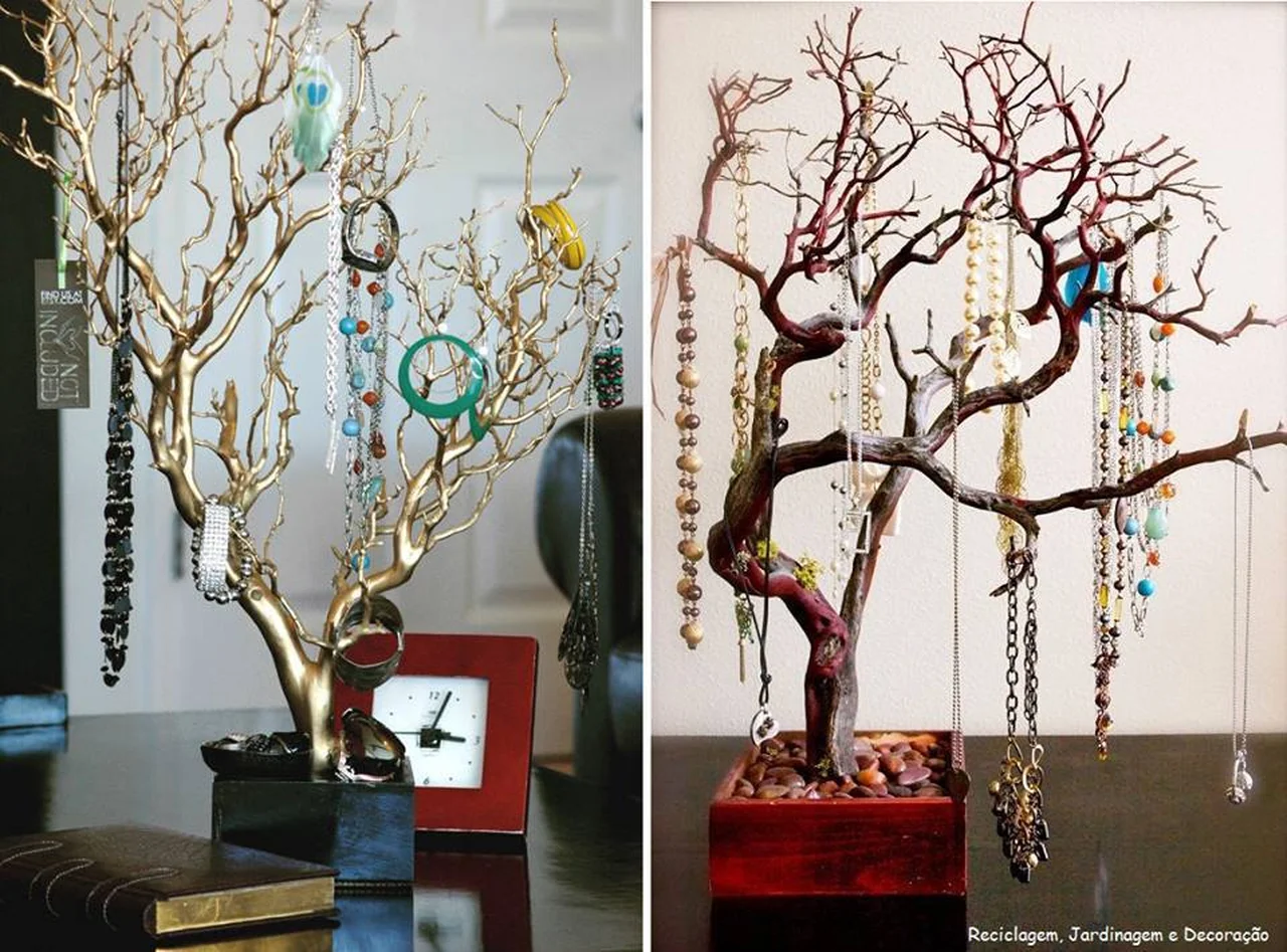 Praktyczne drzewko - przechowywanie biżuterii