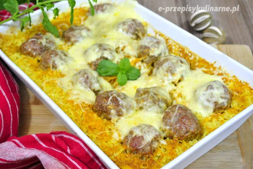 Pulpety Zapiekane Na Ryżu