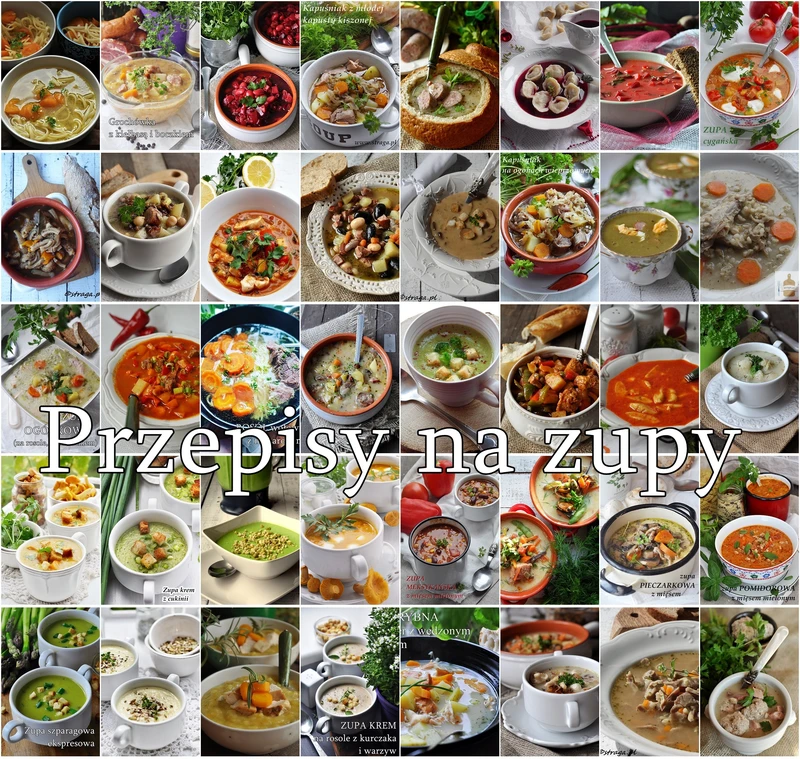 40 przepisów na ulubione zupy