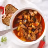 Beef, chorizo and zucchini stew