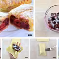 Ciasteczka francuskie z wiśniami