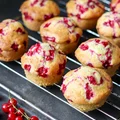 Muffiny jogurtowe z czerwoną porzeczką