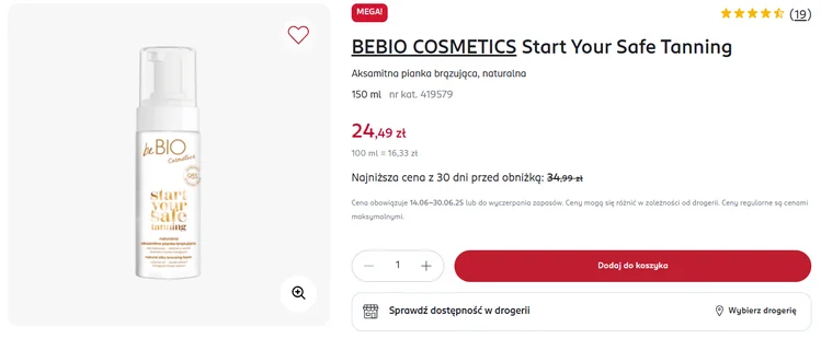 Zdjęcie Ta pianka brązująca z Rossmanna za 24 zł to nowy ulubieniec Polek! Boska opalenizna już po jednej aplikacji, zero smug i solarium #1