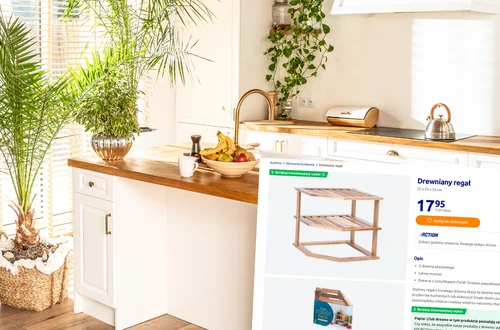 Ta półka z Action wygląda jak z katalogu wnętrz! Kosztuje tylko 17,95 zł, a robi efekt „wow” w kuchni