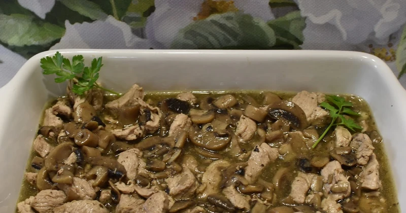 Polędwiczki z pieczarkam